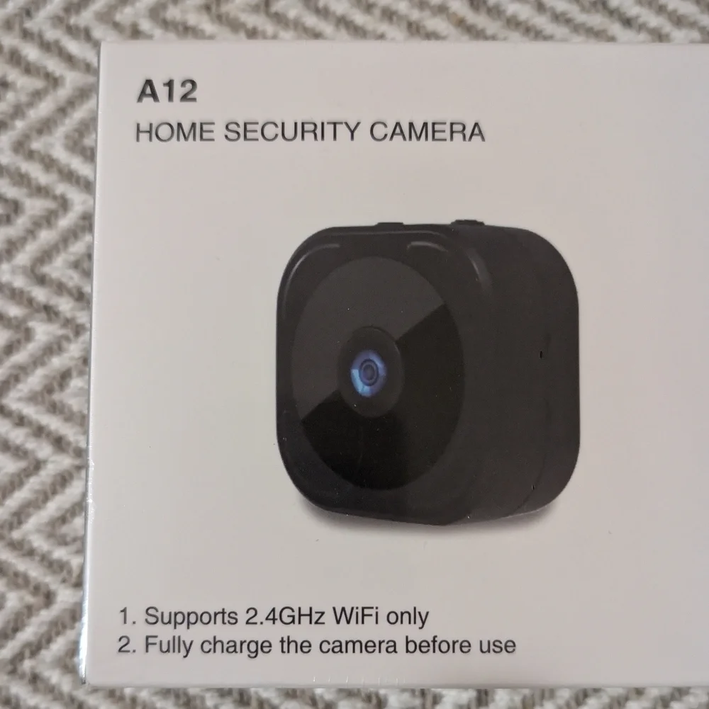 A12 Black Security Webcam